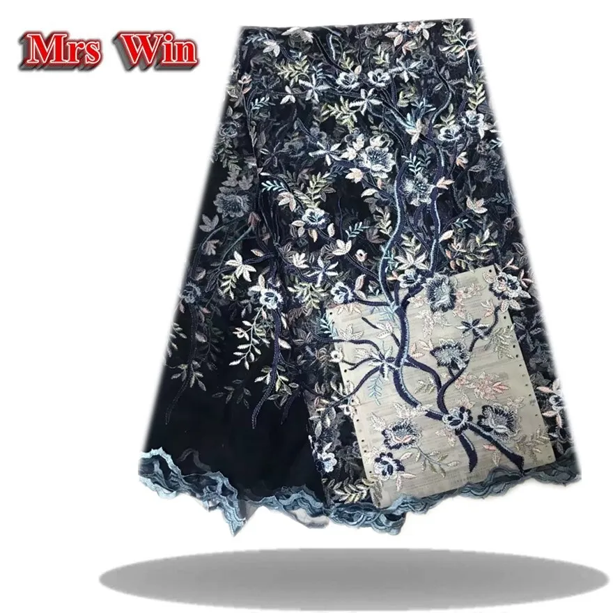 Hot Sale French WHITE FABRIC With gold line embroidery African Tulle Lace Fabric High Quality Nigeria Mesh Material cloth | Дом и сад