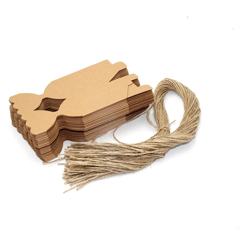 50 шт./компл. новый пакет из крафт-бумаги ваза коробка для конфет свадебные