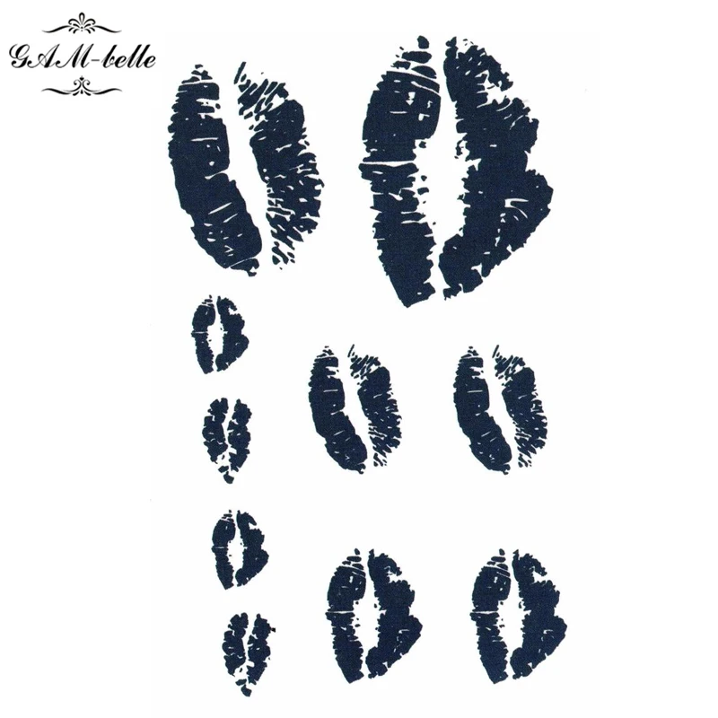 Средства ухода за губами поцелуй татуировки Наклейки прочный Водонепроницаемый