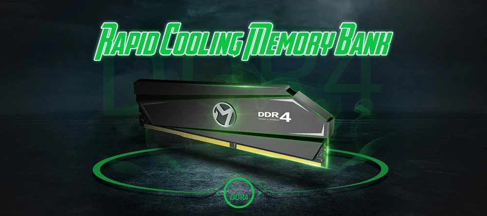 MAXSUN DDR4 быстрое охлаждение 4 г/8 г/16 г 2400 МГц банк памяти E-sports 8-слойная печатная плата 2400 МГц DRAM гранулы