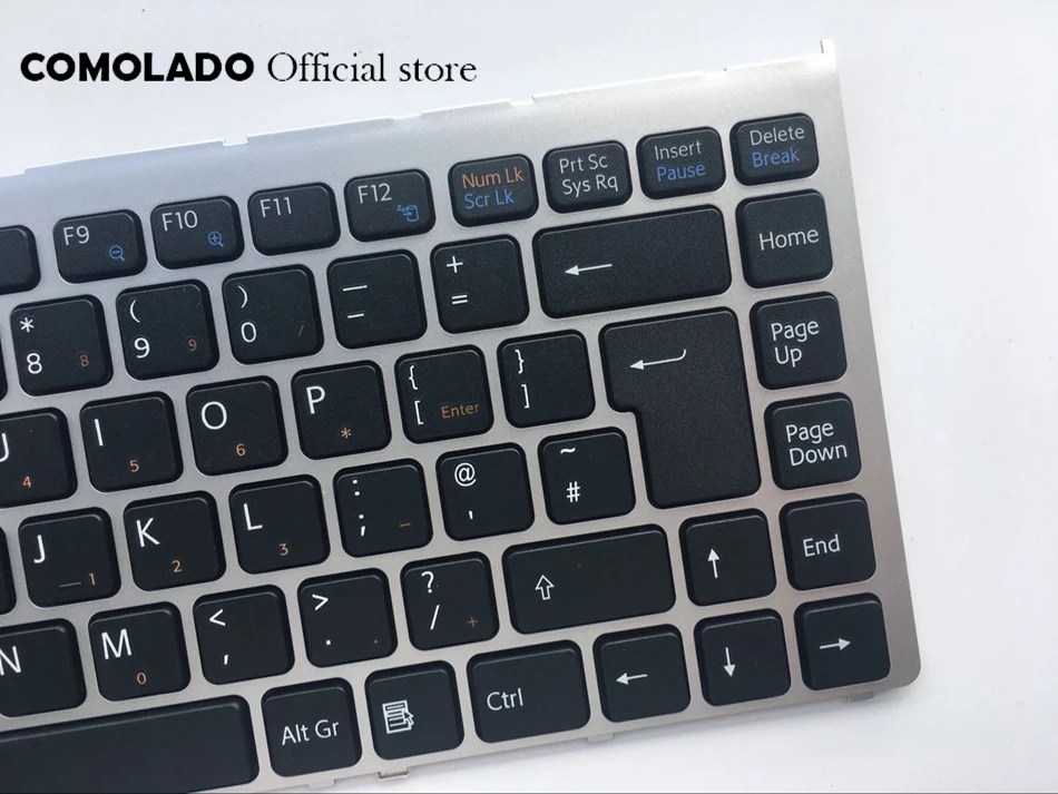 Клавиатура для компьютера c английской раскладкой для sony Vaio VGN-FW серия VGN FW с серебряной рамкой британская раскладка клавиатуры