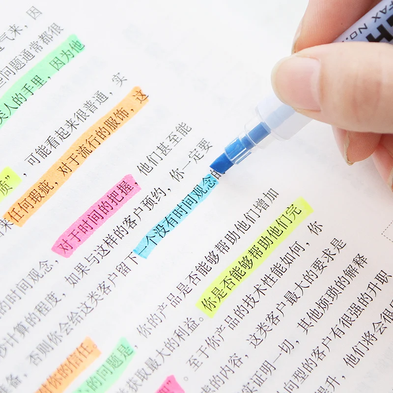 Маркер двухсторонний 6 шт./лот маркер для бумаги faxt копии 1 4 мм канцелярские