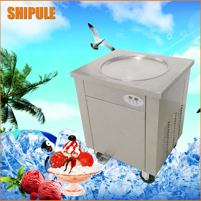 

Commercial Single pan fried ice cream machine,Fry ice cream machine, ice cream roll machine,flat fried ice cream maker