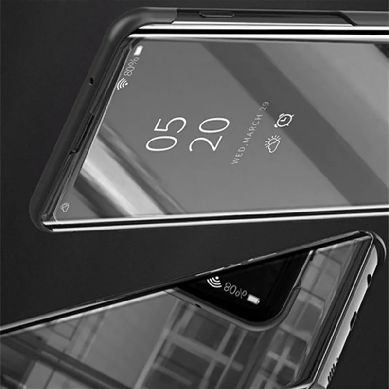 Ультратонкий чехол-книжка с зеркальным покрытием для LG V30 V40 V50 G8 |