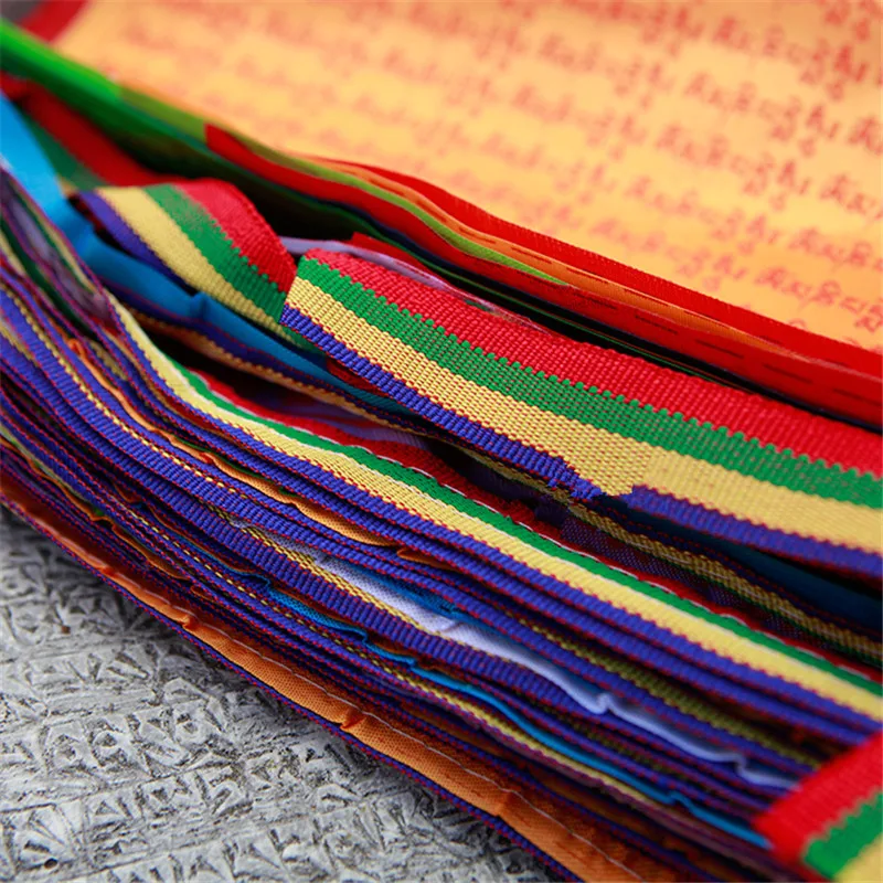 Шелковый молитвенный флаг алокхе Deva Premal Wind с лошадью 20 шт./нить Длина 7 5 м