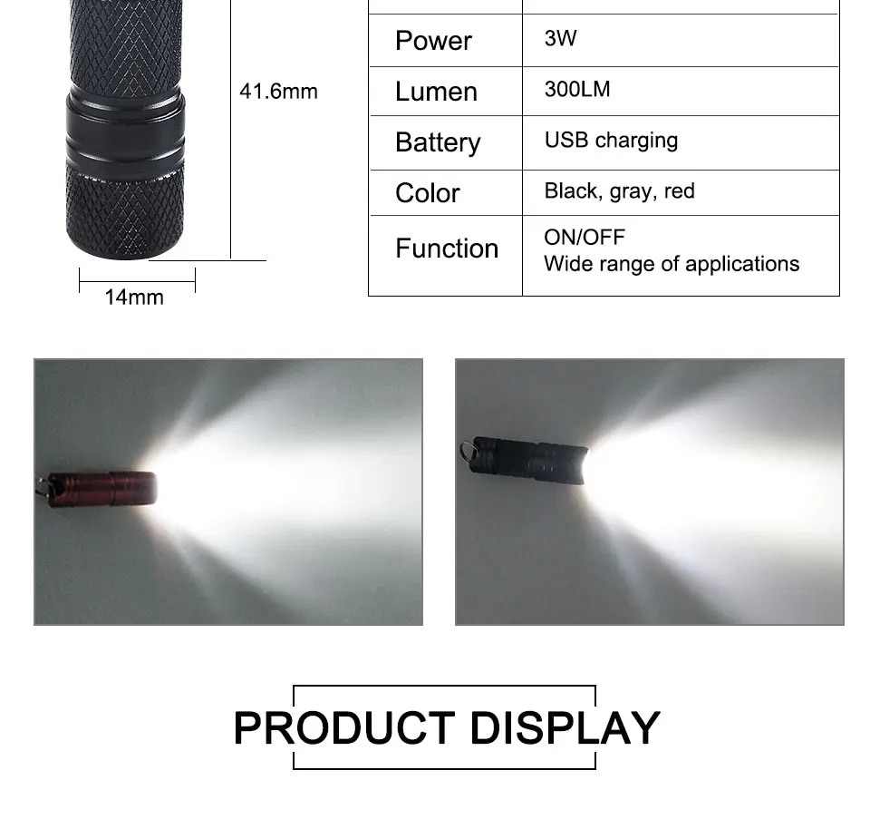 USB Перезаряжаемый светодиодный фонарь мощный CREE XPE R5 мини фонарь светодиодный фонарик для ключей Рабочая лампа 10180 литиевая батарея