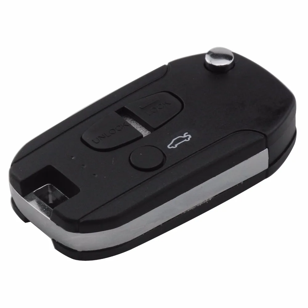 jingyuqin 3 Button Remote Car Key Case For Mitsubishi Lancer CJ Remote Key Shell Cover Housing(Left Groove Blade) Car-Styling