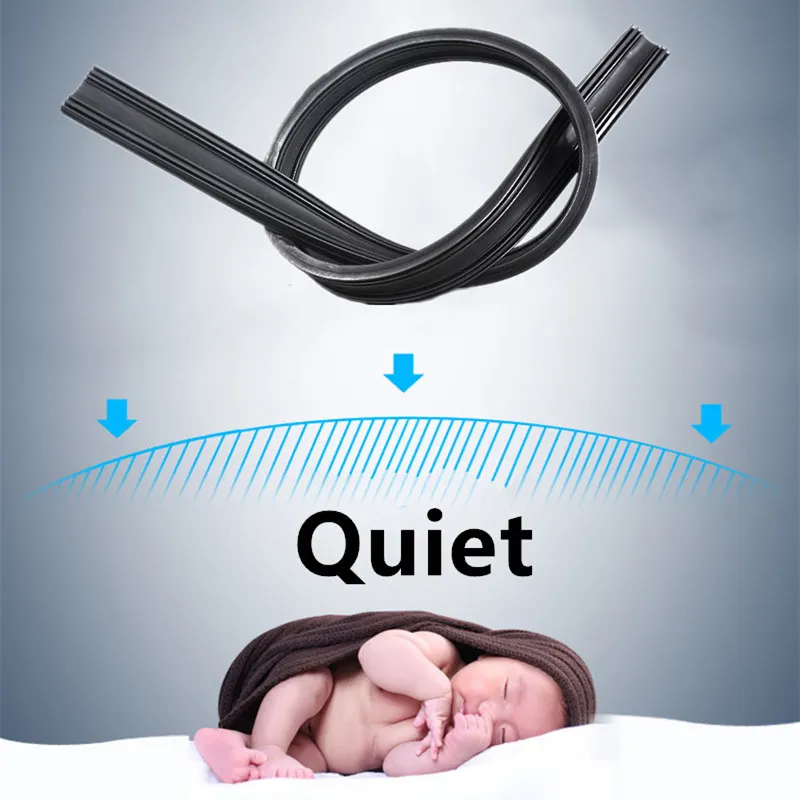 Автомобильная бескаркасная резиновая щетка стеклоочистителя U типа без каркаса