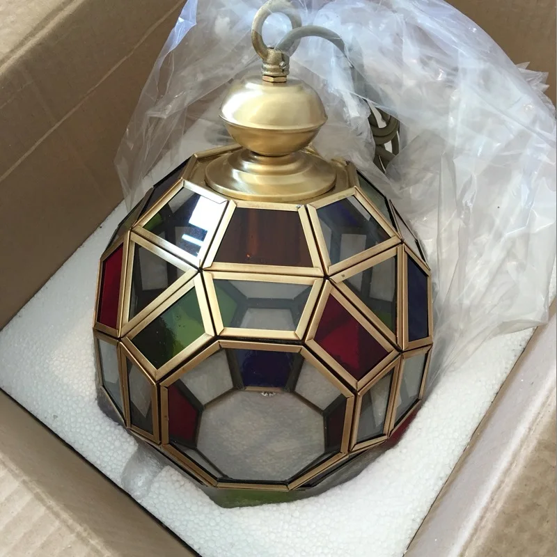 Коридор крыльцо красочный подвесной светильник Ретро американский стиль