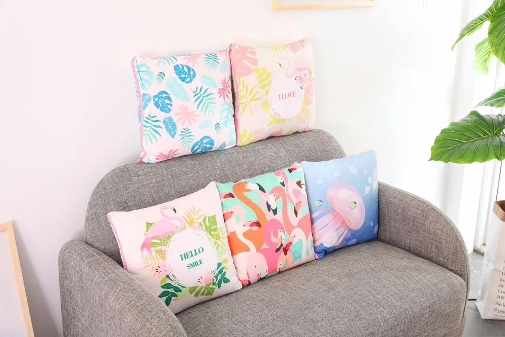 2в1 многофункциональная подушка для автомобиля мини одеяло ланч брейк qiult офисное