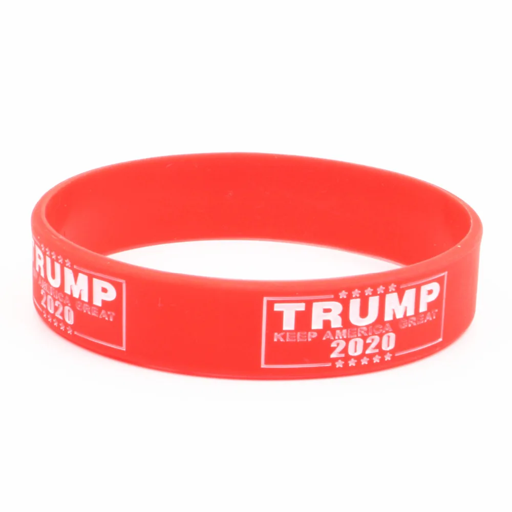 Силиконовые браслеты с надписью Keep America Great силиконовые синего красного цвета для