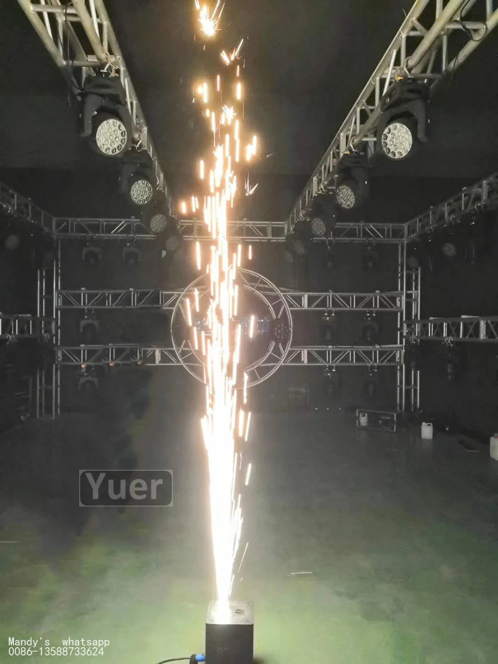 Новая машина с холодной искрой DMX 512 пульт дистанционного управления фонтан сцена