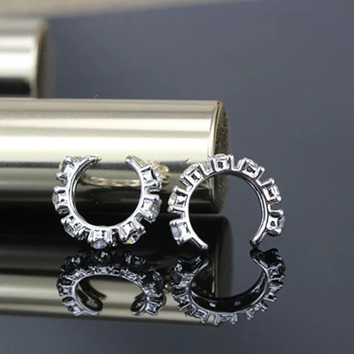 Для женщин Мода Серьги ухо манжеты клип стержня уха Обёрточная бумага Хрящ без