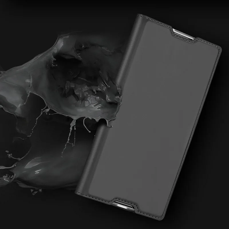 Роскошный флип-чехол-бумажник из искусственной кожи для sony Xperia XA1 Plus XZ1 Premium XZ X Compact XP L1 Z6 E6 Z5 Mini держатель для карт с подставкой