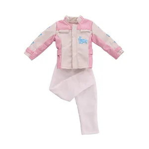 Акция! LuckDoll, крутая кожаная одежда + штаны, подходит для 14,5 дюймовых кукол Wellie Wisher, аксессуары для одежды, подарок на день рождения, детские игрушки