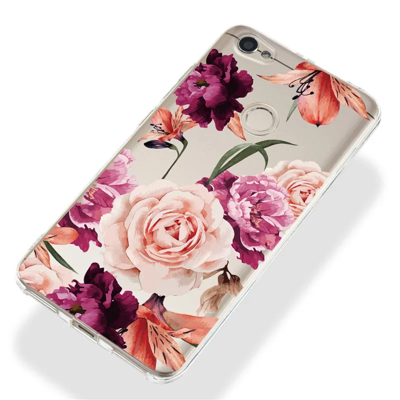 3D рельеф цветок ТПУ Телефон чехол для Xiaomi Redmi Note 5A Y1 5X мягкий узор ясно резиновые