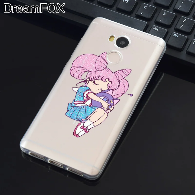 DREAMFOX M133 Sailor Moon Cute Soft TPU Silicone Case Cover For Xiaomi Redmi Note 3 4 4X 5 5A 6 7 Pro Global |