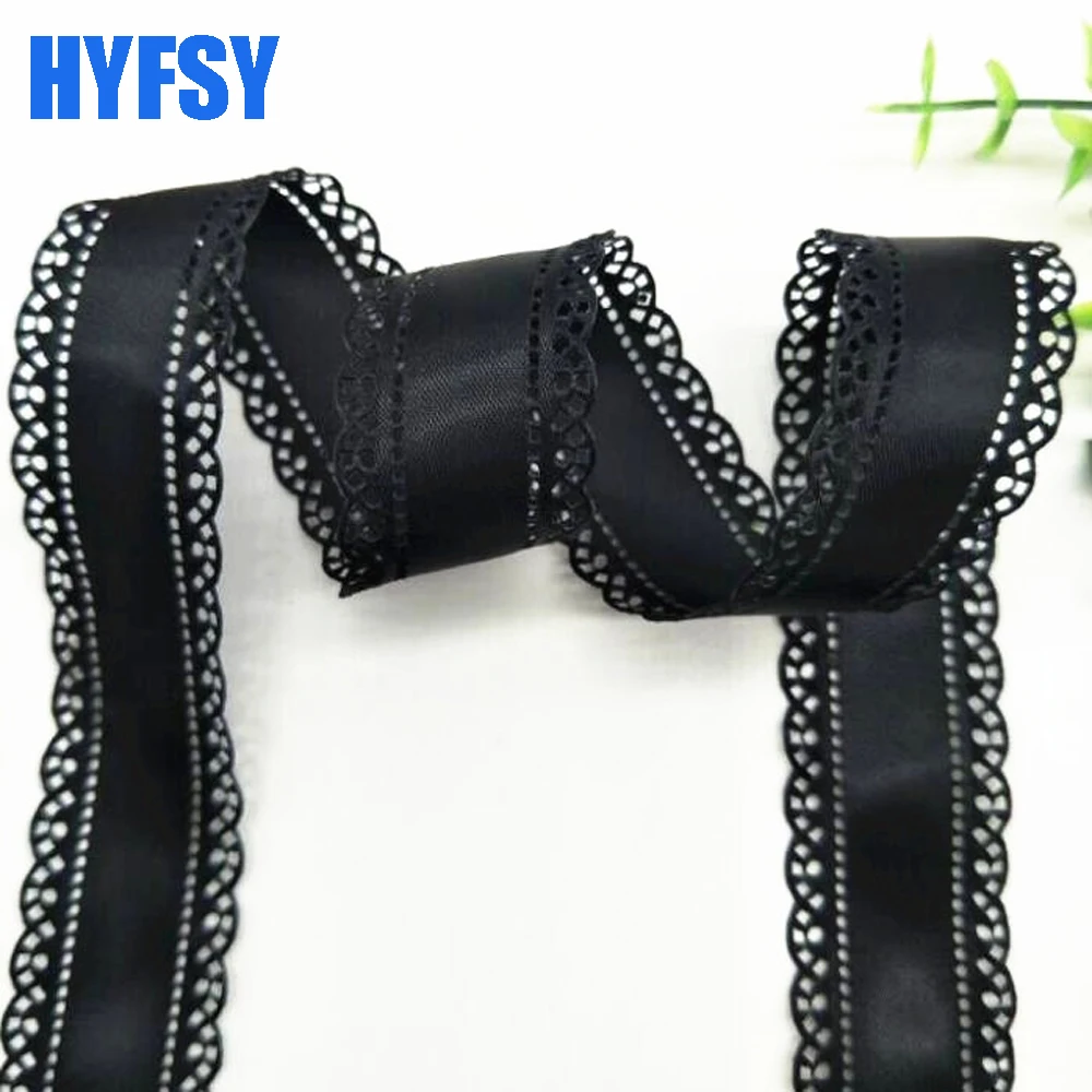 Hyfsy 10090 30 мм кружевная лента полый сделай сам головной убор 10 ярдов подарочная