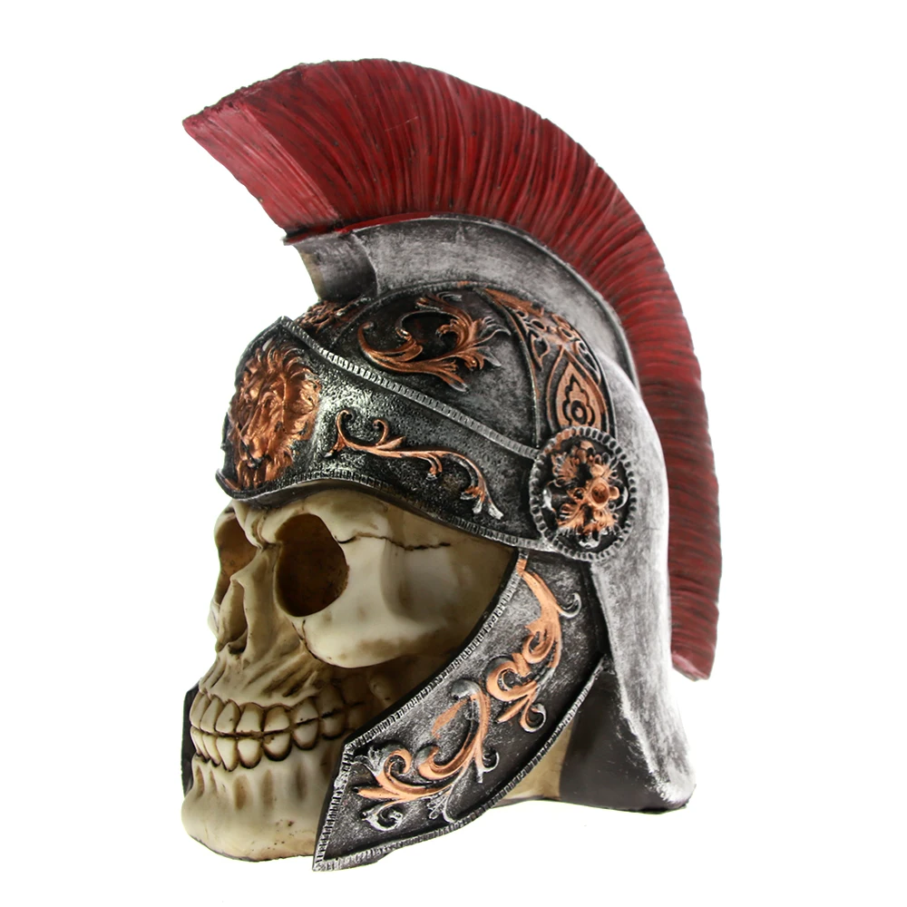 Древний рим центурионы скульптура черепа украшение стола Caesar General Lion римская