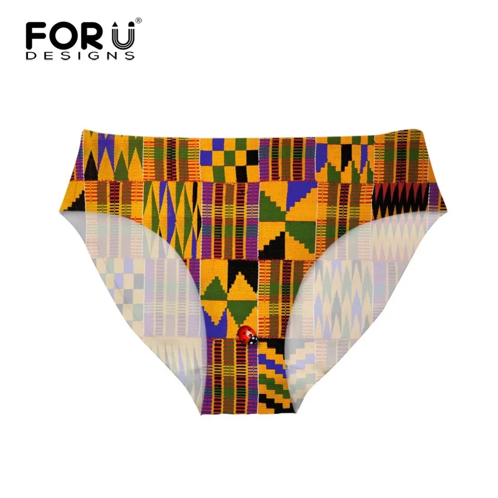 FORUDESIGNS/Penties Для женщин Искусство в африканском стиле Стиль принты нижнее белье