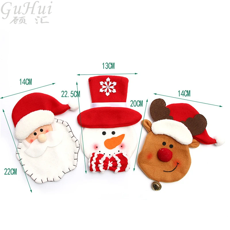 5 шт. креативная посуда для дома Рождественское украшение мультяшный Санта-Клаус