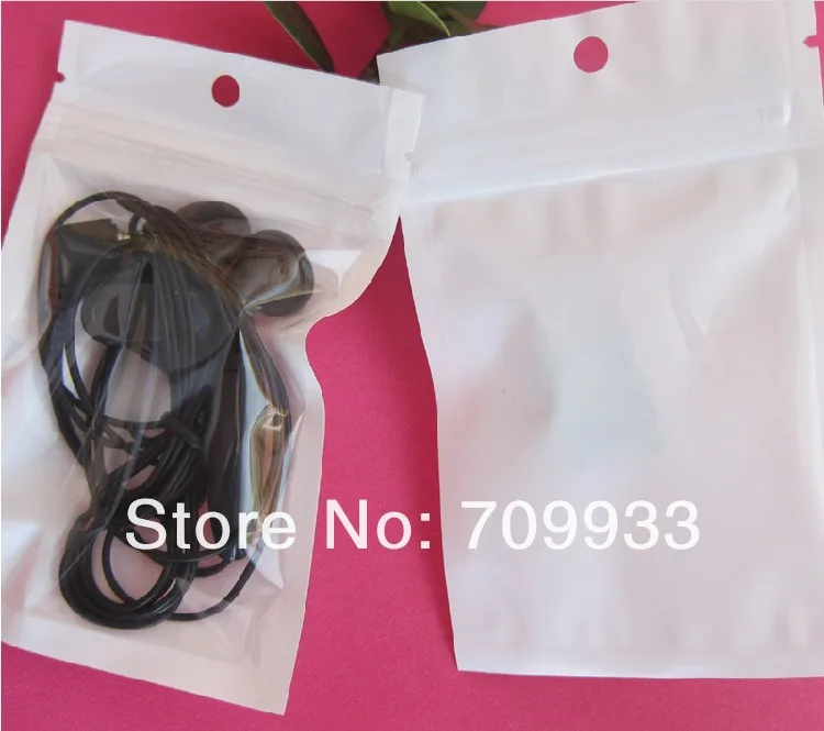 

150pcs/lot(10*18cm)Electronic accessories poly bag Gift Wrap Phone Liner Package bag Zipper Clear white retail plastic package