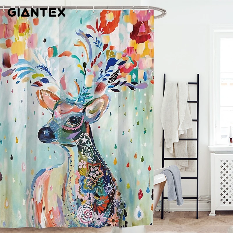 GIANTEX Водонепроницаемая занавеска для ванной душ занавески s для ванной комнаты Cortina Ducha rideau de douche douchegordijn duschvorhang U1998