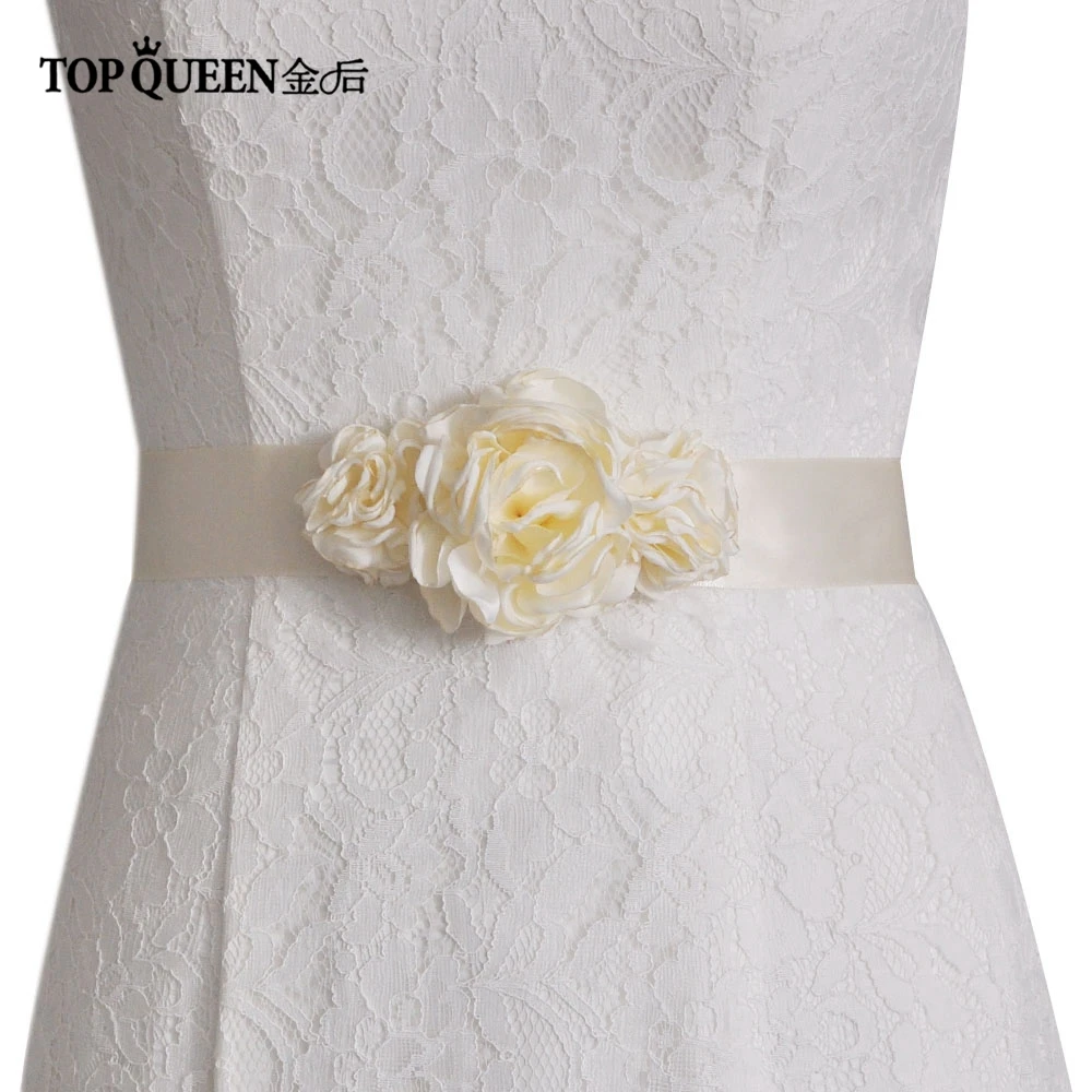 TOPQUEEN S226 женский свадебный пояс, кушак невеста, свадебный цветок пояс к свадебному платью свадебный цветок пояс семь цветов