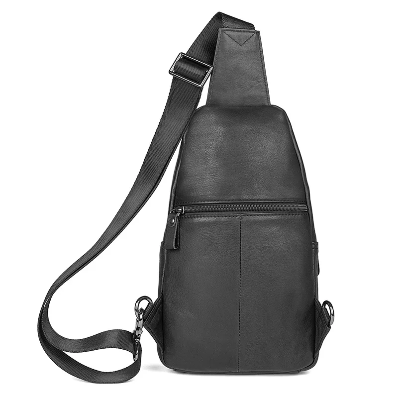 Мужская нагрудная сумка из натуральной кожи мужская сумка-слинг для телефона