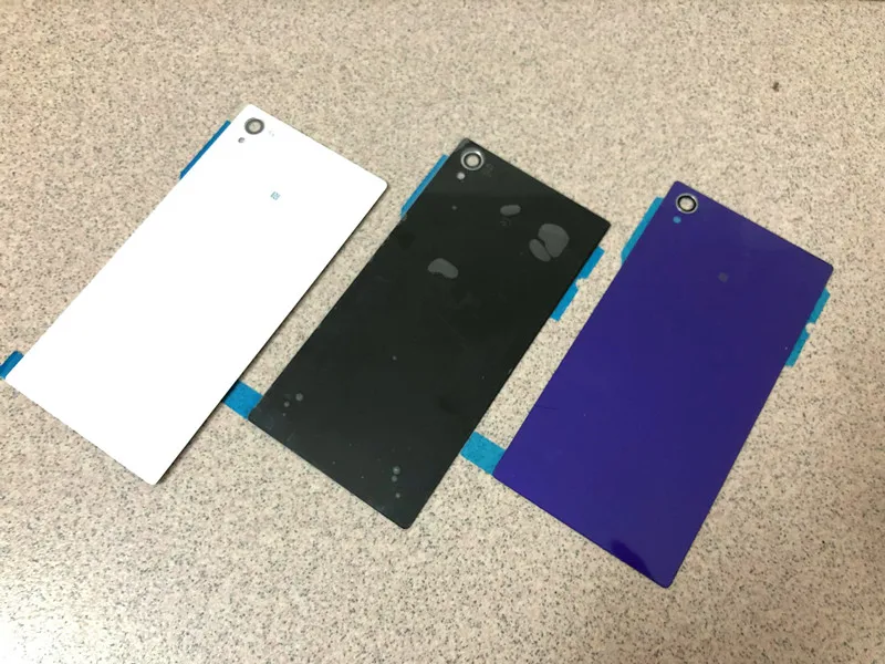 Задняя крышка батарейного отсека для sony xperia Z1 L39H C6902 C6903 C6905 C6906 стеклянная задняя крышка чехол+ 1 пленка бесплатно