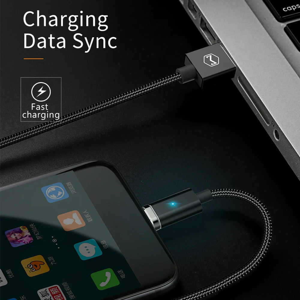 Mcdodo 3 в 1 Магнитный кабель для iPhone 7 Plus Быстрая зарядка для iPhone 8 6s usb type c кабель Micro USB кабель для samsung Xiaomi