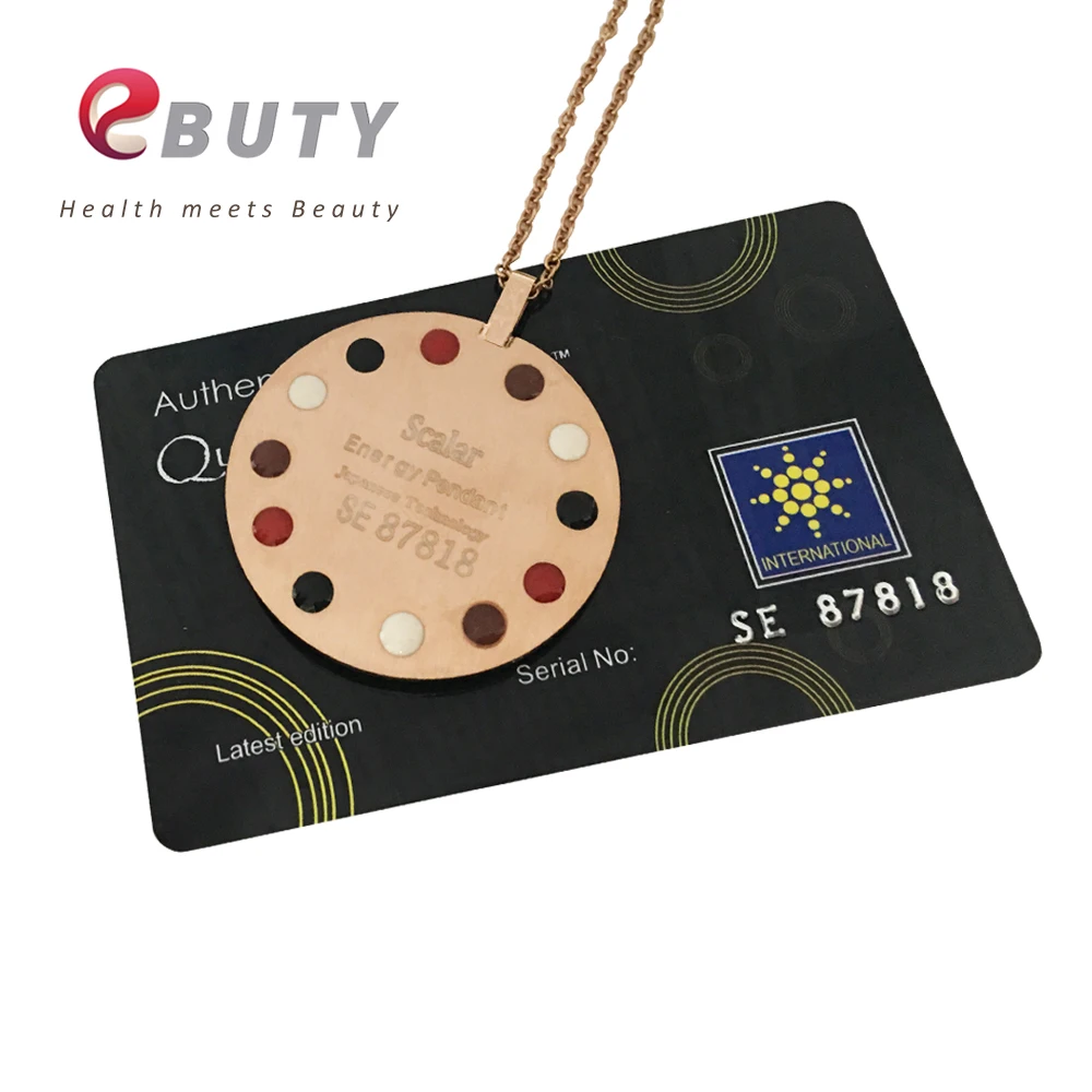 Женские Подвески EBUTY из розового золота с квантовой энергией здоровые элегантные