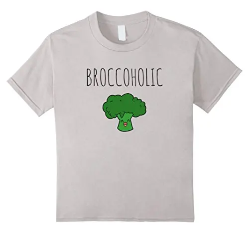 Broccoholic Vegan и вегетарианские брокколи любителей новая футболка футболки забавные