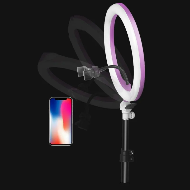 Dimmable 3 цвета фотостудия 26 см 3200 K 5600 фотография телефон видео светодиодный