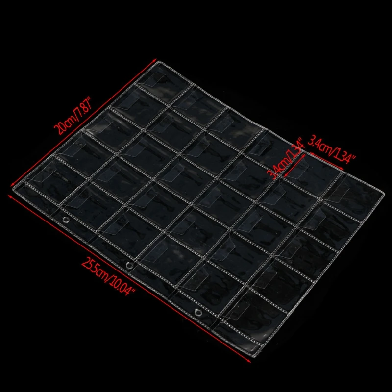 Классические Держатели для монет 30 карманов папки страницы хранения