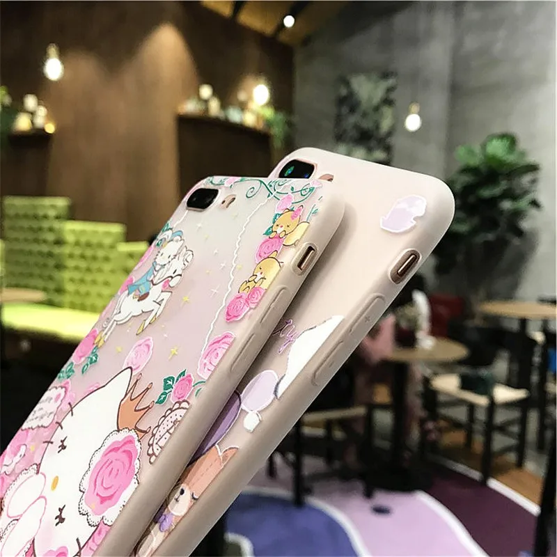 3D рельефный чехол для iPhone 5 5S SE 6 6S 7 8 Plus X Мягкий ТПУ Oppo R9 S R11 plus R15 ЧЕХОЛ ДЛЯ vivo X7 X9 X20