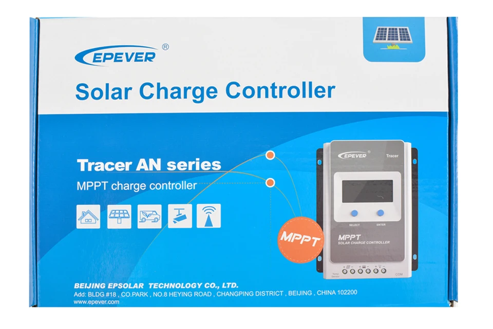 EPever 40A 30A 20A 10A MPPT Контроллер заряда Tracer 4210AN 12 В 24 в ЖК-дисплей регуляторы 4210AN Tracer 4210AN