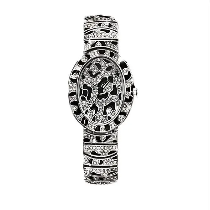 Леопардовые женские часы персональные наручные для женщин бриллиантовые