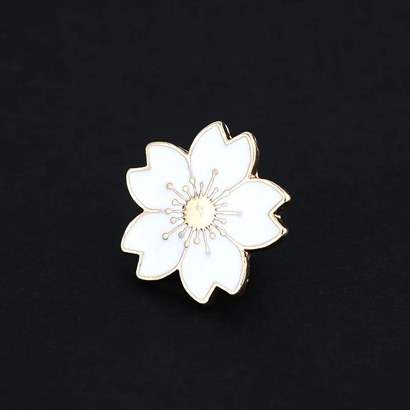 5 цветов Милые Броши в виде для женщин унисекс пуговицы растений металлическая