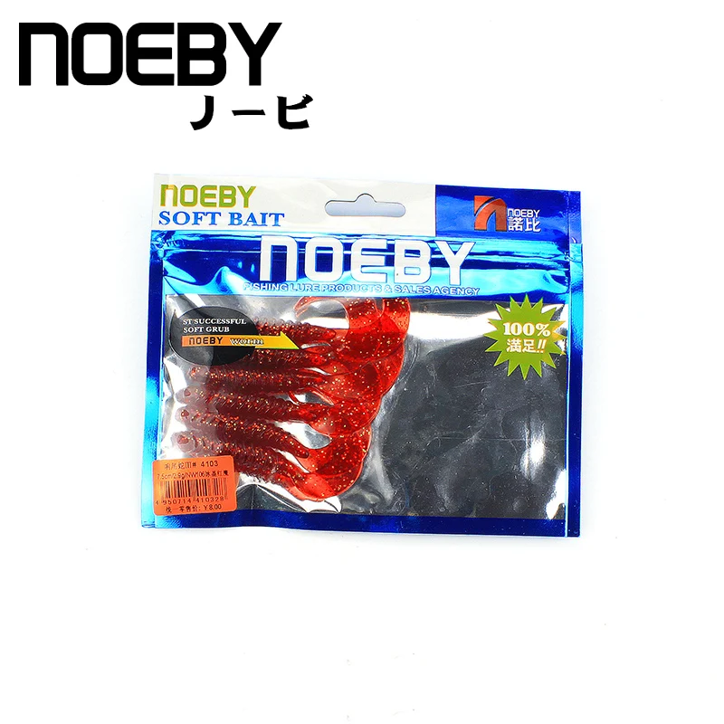Мягкая приманка NOEBY 6 шт./лот 75 мм/2 7 г Волшебная для рыбалки|worm lure|soft lurelure worm |