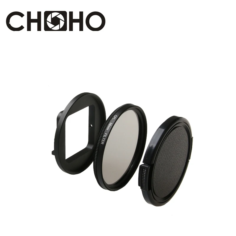 

Filter CPL Circular Polariz + Lens Protector Cap + 58mm Adapter Ring Filtors For Gopro Hero 4 5 session Accessories