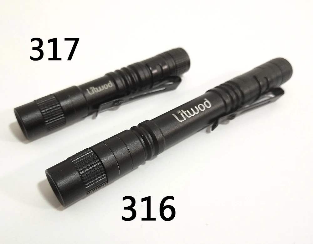 Litwod Z50 мини-ручка светильник Q5 1000LM светодиодный светильник Фонарь карманный светильник водонепроницаемый фонарь AAA батарея мощный для кемпинга