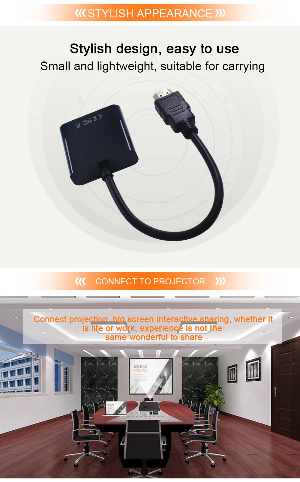 TISHRIC мини микро разъемы HDMI к VGA кабель адаптер мужчин и женщин видео конвертер для HDMI2VGA адаптер ноутбука ПК