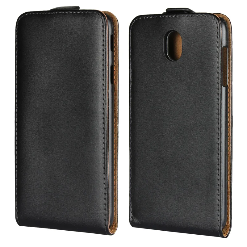 Чехол из натуральной кожи откидной для телефона Вертикальный чехол сумка Samsung