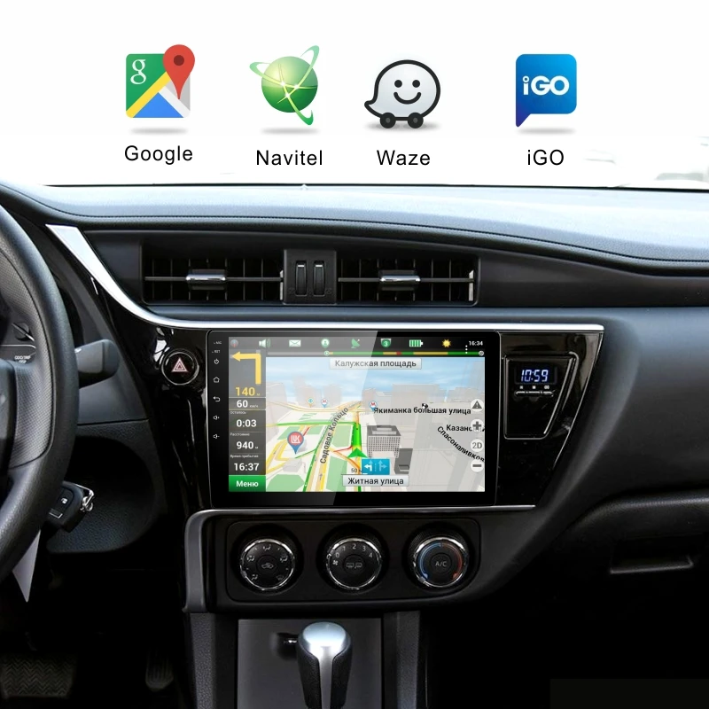 Dinpei Android 9 0 автомобильный Радио мультимедийный плеер для Toyota Corolla 2017 2018 gps