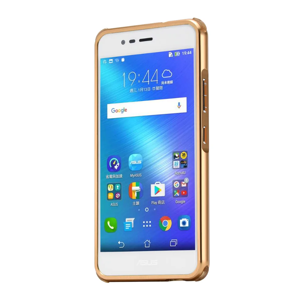 Акриловый чехол для ASUS Zenfone3 max ZC520TL с электрическим покрытием металлической рамой