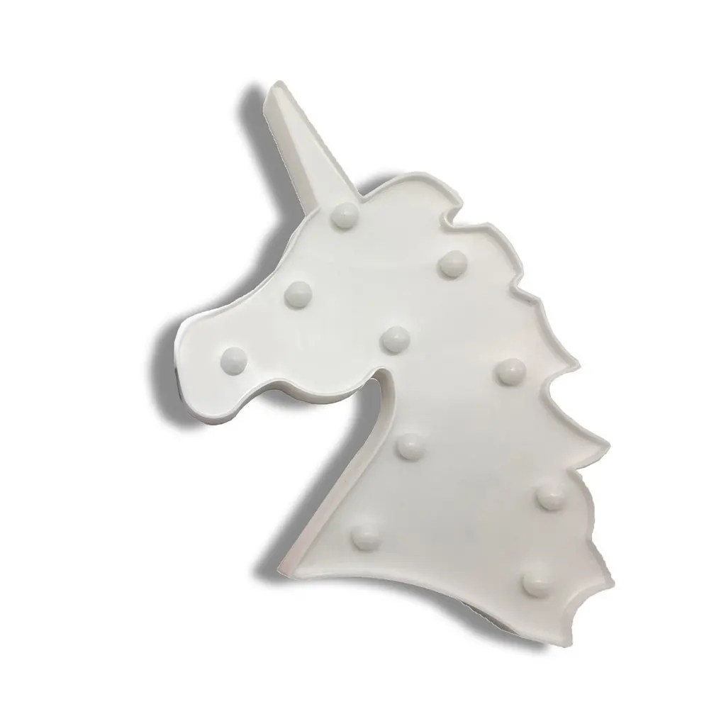 Светодиодный светильник в виде объемного единорога LumiParty украшение для дома