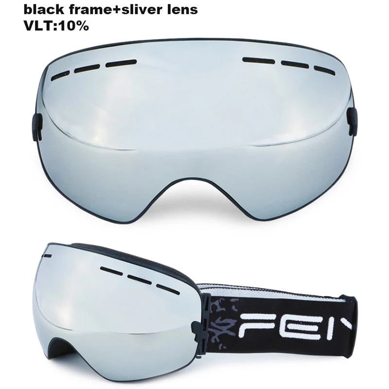 Близорукие можно использовать лыжные очки двухслойные UV400 Анти туман большая