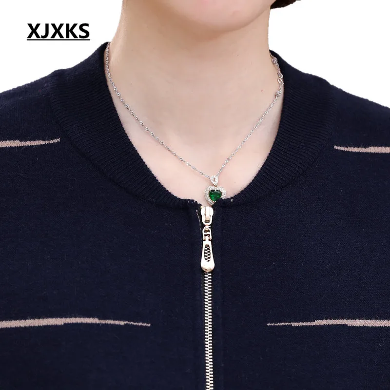 Женский вязаный свитер XJXKS кардиган на молнии верхняя одежда осень и зиму 801 |