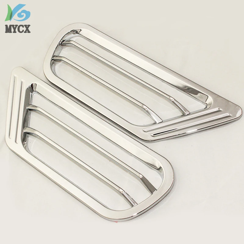 

For Toyota Land Cruise 4500 LC100 FJ100 1998-2004 Side Tuyere ABS Chrome plated car silver plating Modified tuyere Tim 2pcs